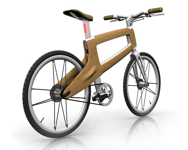 Velo en bois contreplaque moule