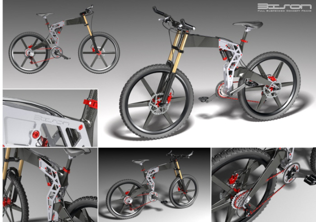 Bison bike design Bimota Tesi