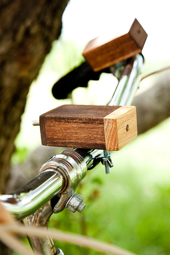 Lumiere en bois pour velo