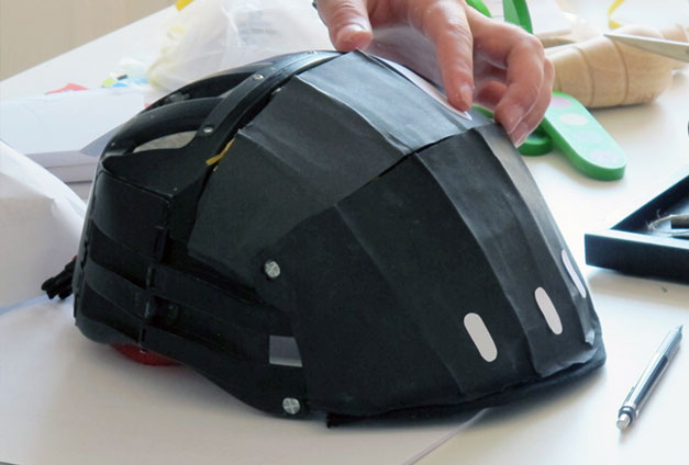 Prototype de casque de velo