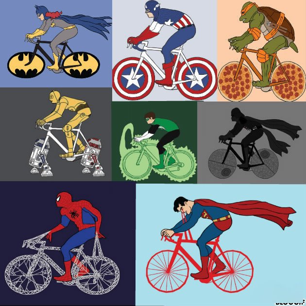 Velo des super heros