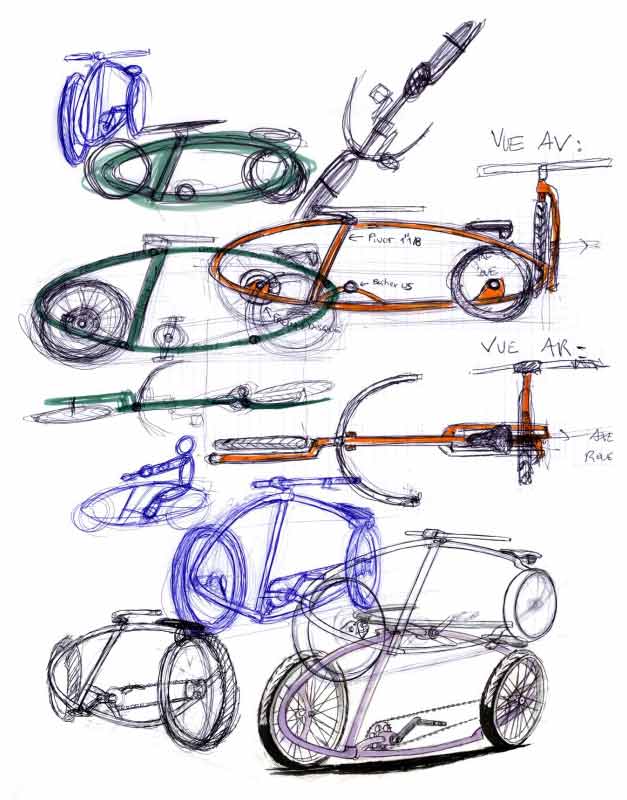 Dessin de conception velo