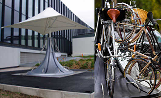 Vertical station for bicycles