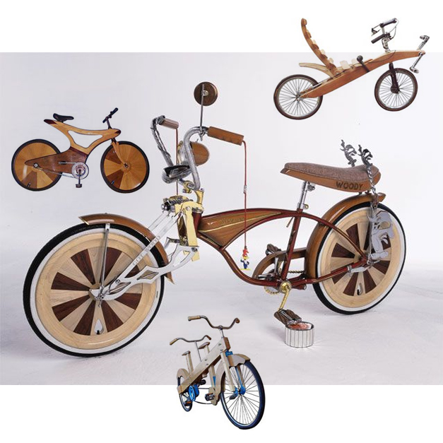 Velo en bois artisanal et design