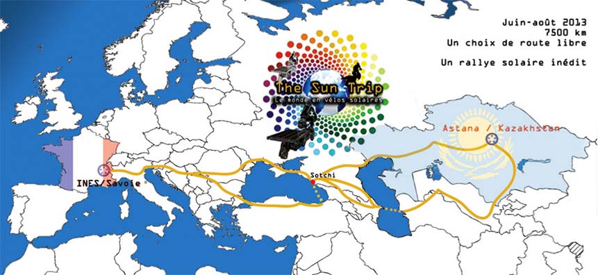 The Sun Trip parcours 2013