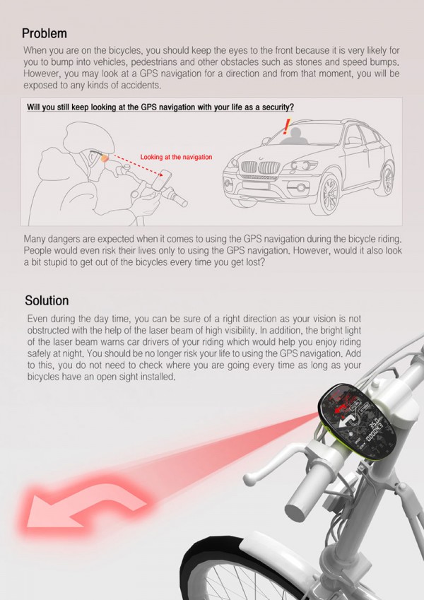 GPS projecteur velo Open Sight