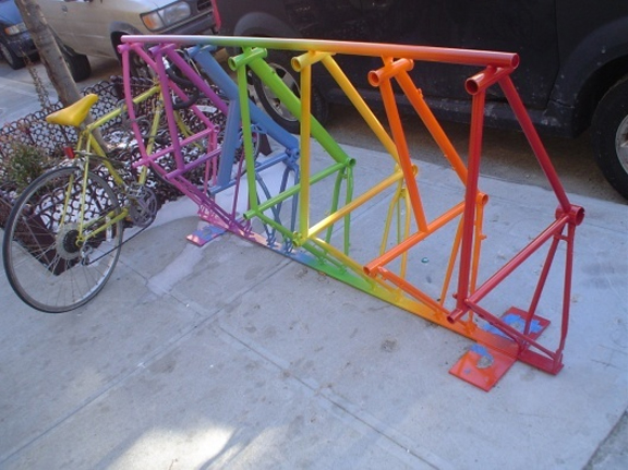 DIY bike rack