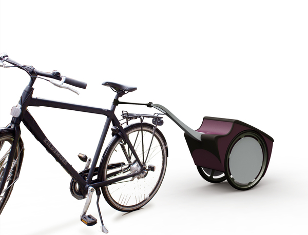 Concept de caddie-remorque pour velo