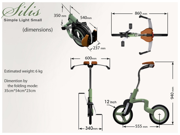 Compact city bike Silis