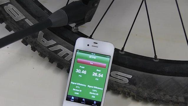 Bike tyre pressure control