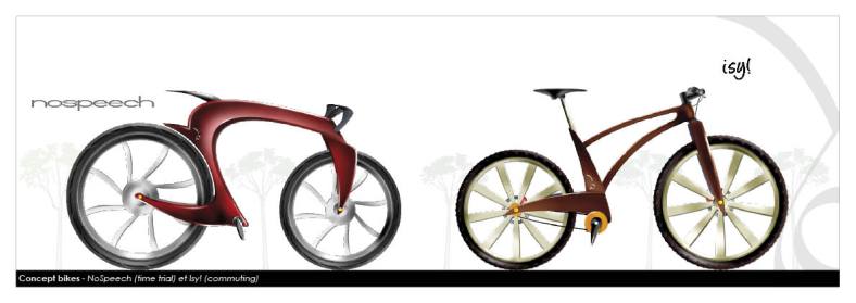 Concept bikes par le designer Johann Paquelier