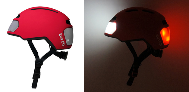 Torch lighting helmet