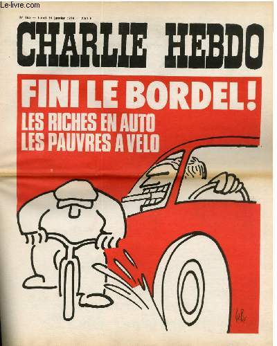 Charlie Hebdo, velo et auto