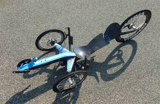 Recumbent trike carbone