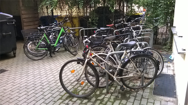 Parking a velos dans immeuble