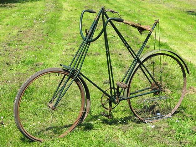 Old restored Pedersen bicycle