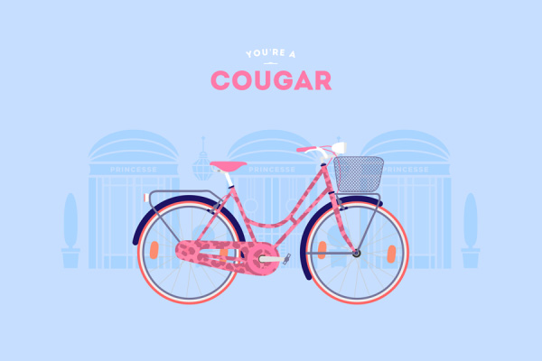 Cougar a velo