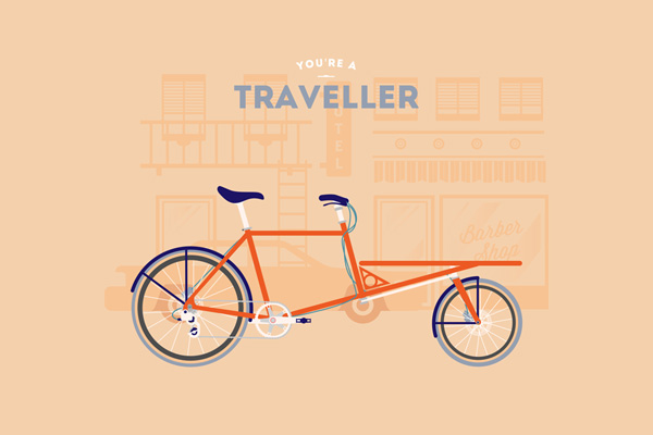 Traveler cyclist