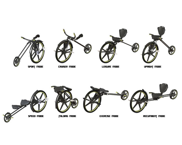 Velo au cadre configurable