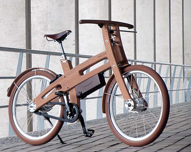 Velo electrique en bois