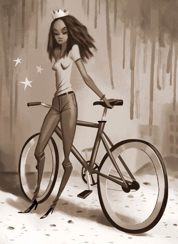 Illustration de velo par ordinateur