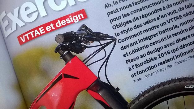 Article de VTT Magazine sur le design par Johann Paquelier