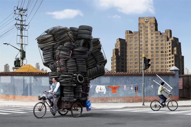 Transport de marchandises a velo impossible