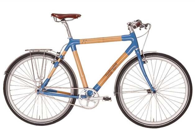 Velo bambou bleu