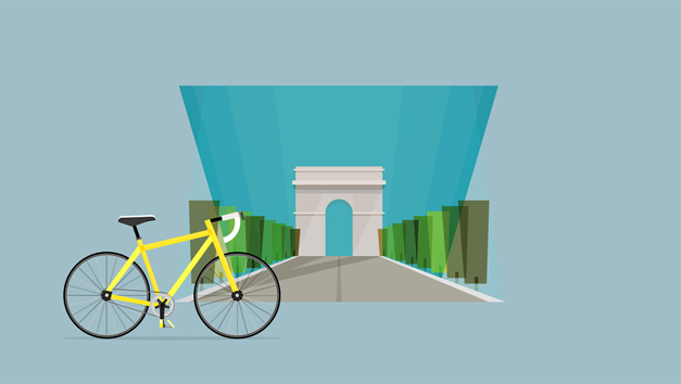 Arc de Triomphe, velo et design