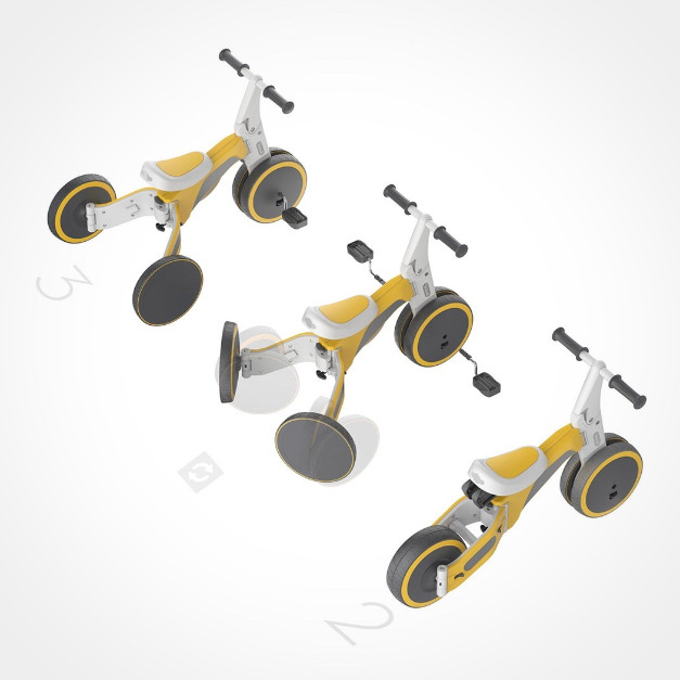 Tricycle transformable en velo enfant