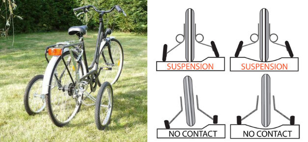 Vélo pour Tricycle Trike Kit de conversion avec 5/8" essieux Chrome 