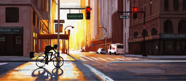 Bicycle digital painting