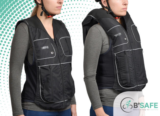 Veste airbag cycliste